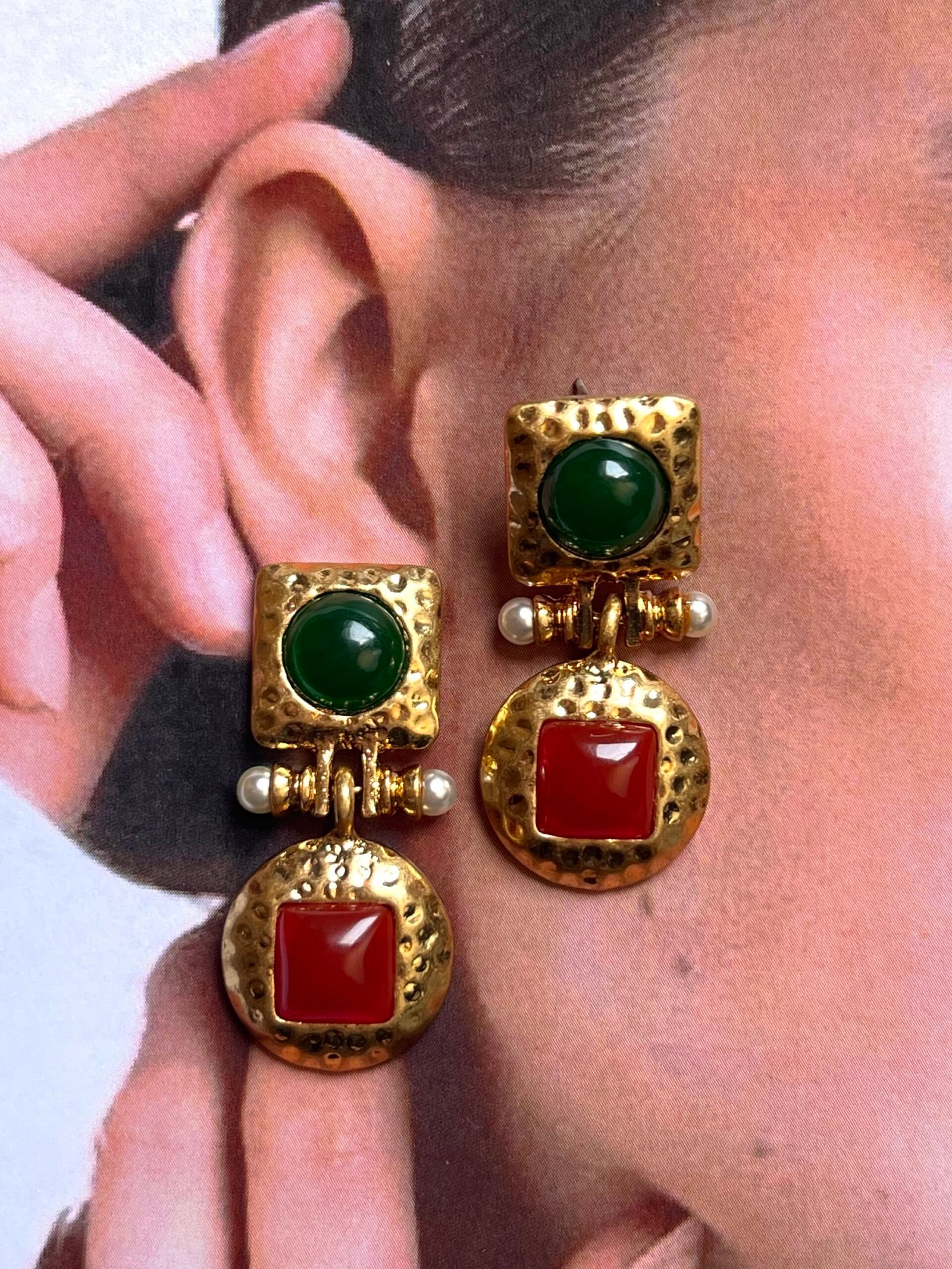 Retro Coloured earrings