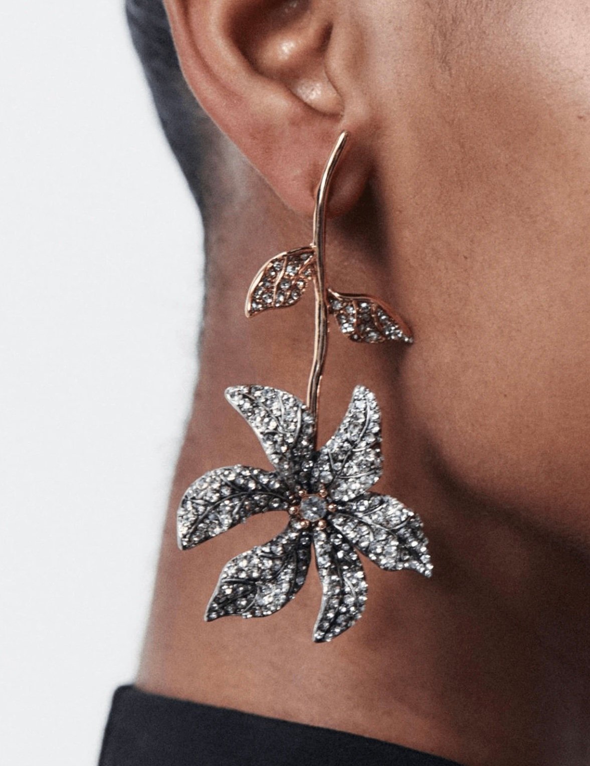 Petal Noir Earrings - Image 3