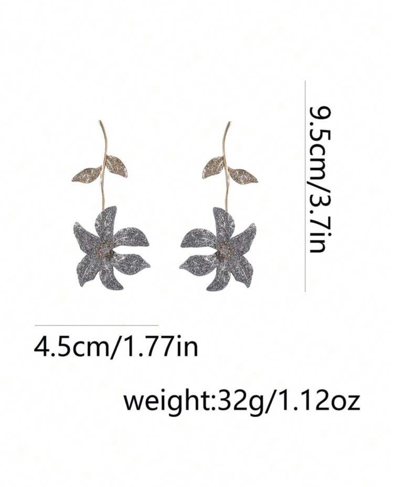 Petal Noir Earrings - Image 4