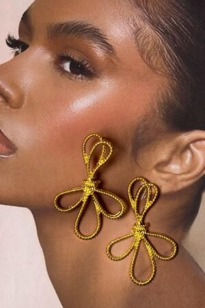 Golden mermaid earrings