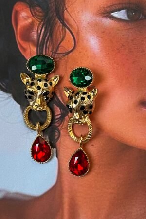 Royal panther earrings