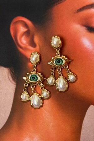 Mystic eye drops earrings