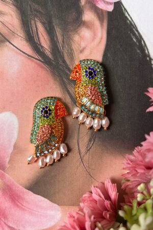 Tropical Parrot Earrings