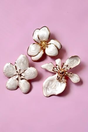 The orchid brooches set - 3 pcs