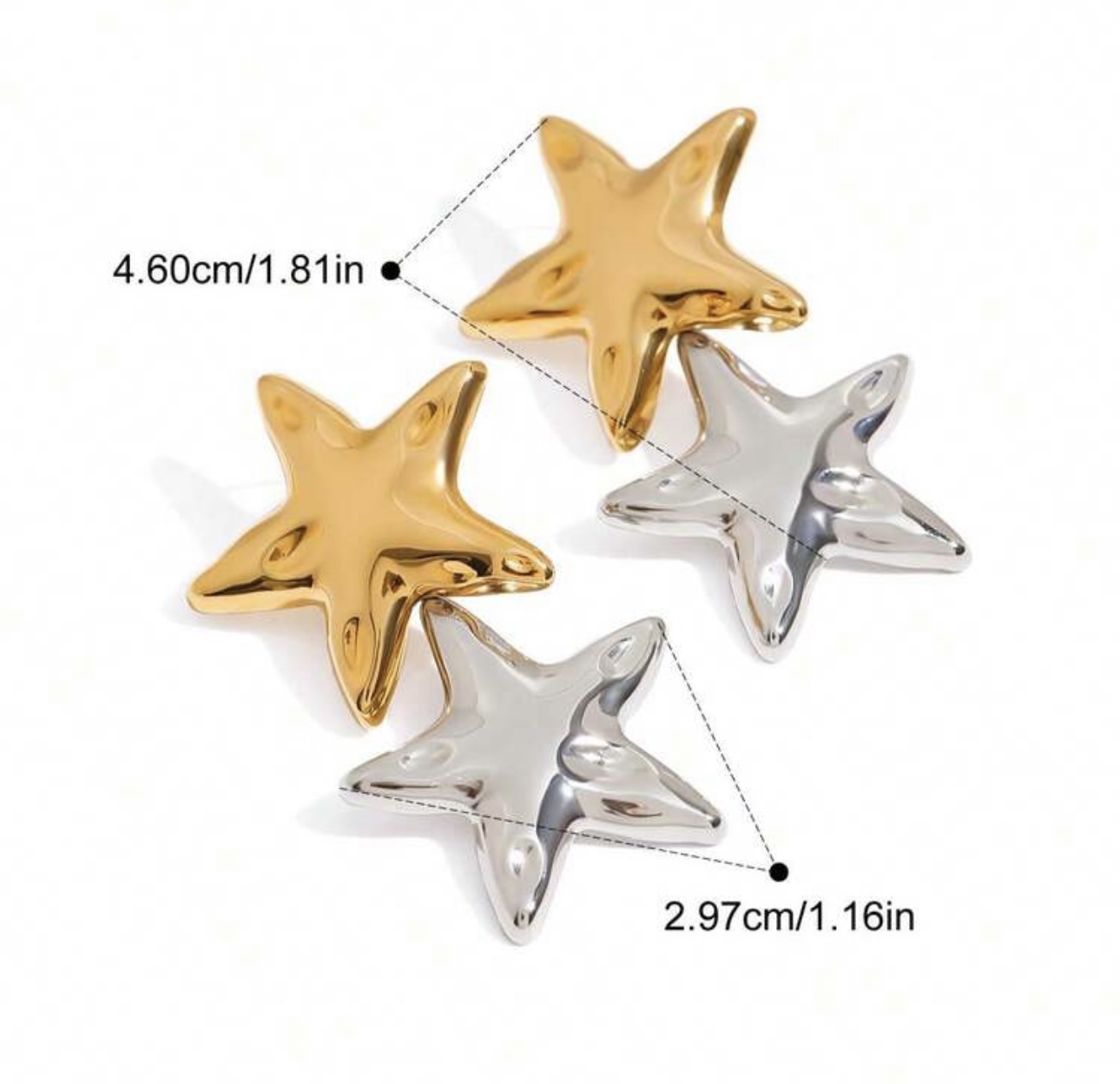 Eclipse stars earrings - Image 6