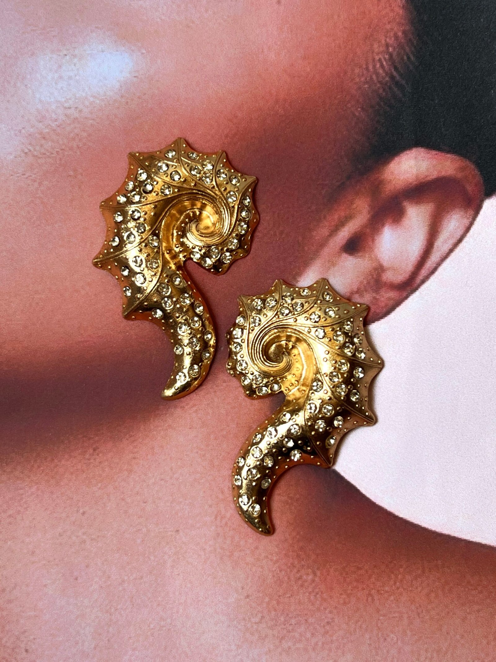 Chunky Shell Earrings - Image 2