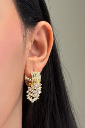 Bridal Golden hoops