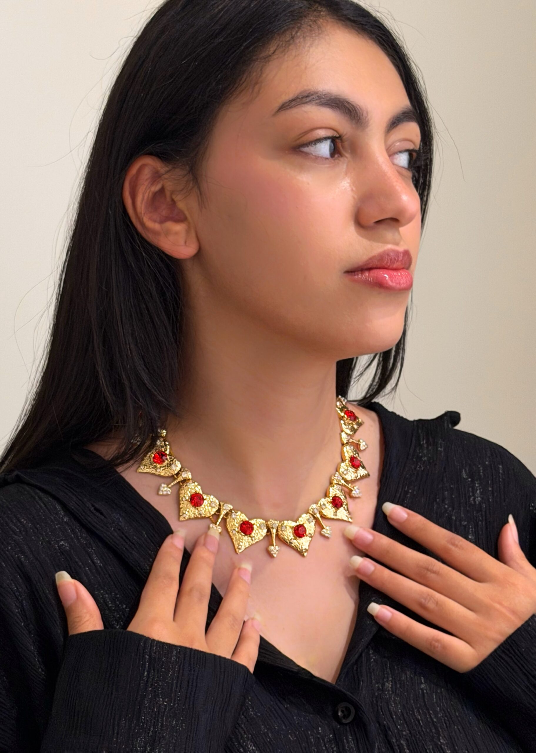 The Ruby Heart Necklace - Image 2