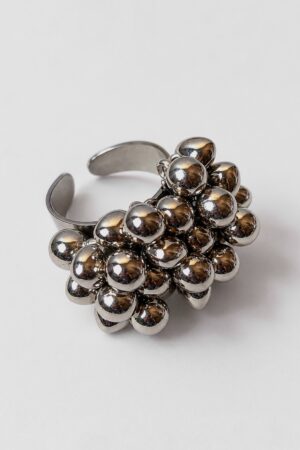 Silver bubbles ring