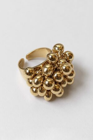 Gold bubbles ring